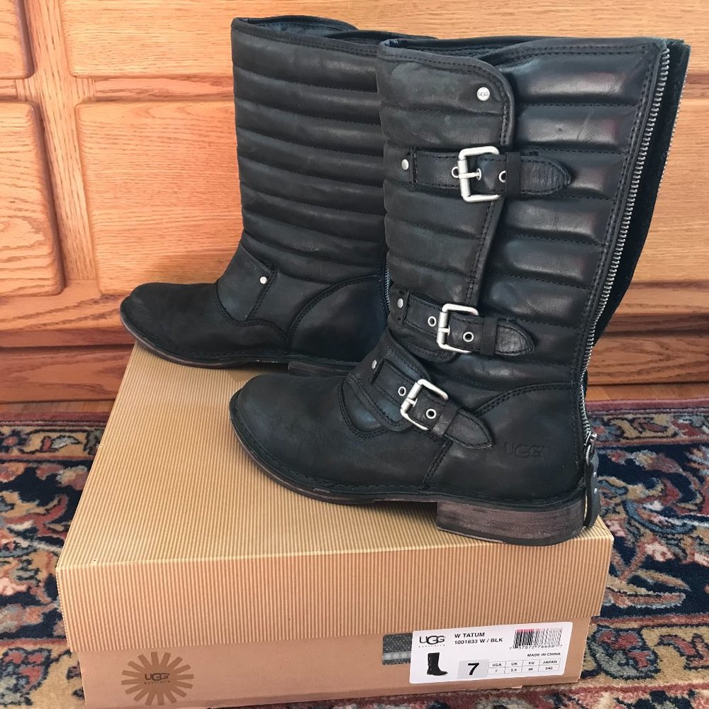 Ugg Tatum motorcycle style Women's boots size 7 like new